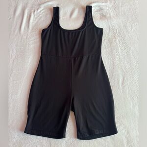 Sporty Black Romper